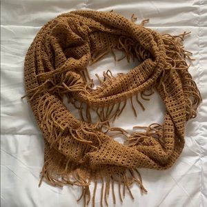 BP Knit Fringe Infinity Scarf